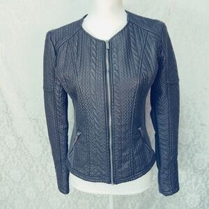 New York and Company gray faux leather jacket or blazer size S